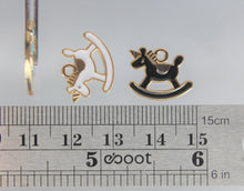 Load image into Gallery viewer, Rocking Horse Charms, Pink, White, Red, Blue, or Black, Unicorns