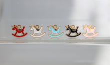 Load image into Gallery viewer, Rocking Horse Charms, Pink, White, Red, Blue, or Black, Unicorns