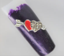 Load image into Gallery viewer, Nail Charms, Heart, Rhinestone