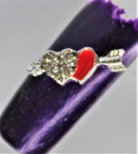 Load image into Gallery viewer, Nail Charms, Heart, Rhinestone