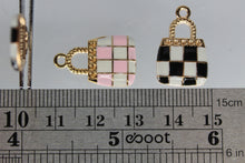 Load image into Gallery viewer, Purse, Purse Charms, Pink, Blue, Purple or Black