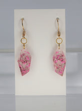 Load image into Gallery viewer, Earrings, Dark Pink Polygon Flower Earring, Unique handmade gift