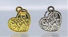 Load image into Gallery viewer, Heart, I Love You heart charms,