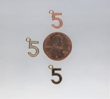 Load image into Gallery viewer, Five Charm, 5, Tiny Fashion Charm