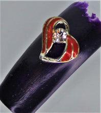Load image into Gallery viewer, Nail Charms, Heart, Rhinestone