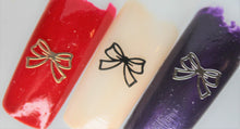 Load image into Gallery viewer, Nail Decals, Bows - 10 Decals for 99 cents