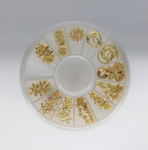 Load image into Gallery viewer, Nail Rivets Wheel, Moon, Star, Sun