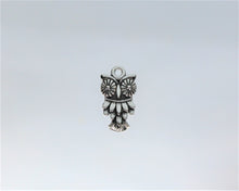 Load image into Gallery viewer, Owl Charms, Bronze or Silver Owl Charms, These Owl charms have huge eyes. Check them out.