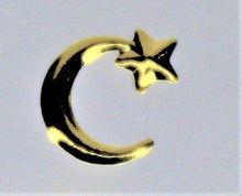 Load image into Gallery viewer, Nail Rivets, Moon, Star - 10 Rivets for 99 cents