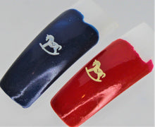 Load image into Gallery viewer, Nail Decals, Rocking Horse - 10 Decals for 99 cents