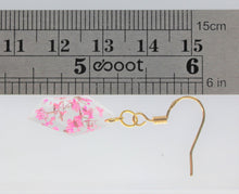 Load image into Gallery viewer, Earrings, Dark Pink Polygon Flower Earring, Unique handmade gift