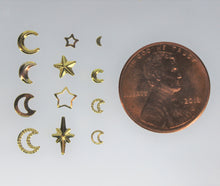 Load image into Gallery viewer, Nail Rivets Wheel, Moon, Stars, Celestial