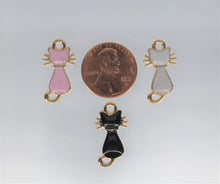 Load image into Gallery viewer, Cat, Cat Charms, Halloween, Black Cat