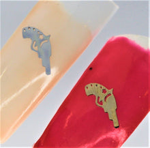 Load image into Gallery viewer, Nail Decals, Gun - 10 Decals for 99 cents