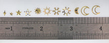 Load image into Gallery viewer, Nail Rivets Wheel, Moon, Star, Sun