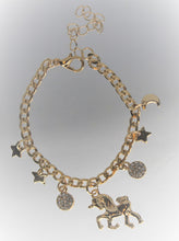 Load image into Gallery viewer, Unicorn Charm Bracelet, Unicorn Child Bracelet, Pegasus
