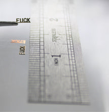 Load image into Gallery viewer, Nail Decals, Fuck - 10 Decals for 99 cents