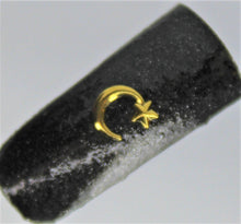 Load image into Gallery viewer, Nail Rivets, Moon, Star - 10 Rivets for 99 cents