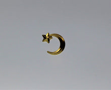 Load image into Gallery viewer, Nail Rivets, Moon, Star - 10 Rivets for 99 cents