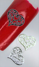 Load image into Gallery viewer, Nail Decals, Heart - 10 Decals for 99 cents