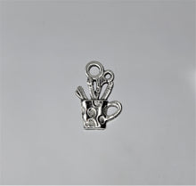 Load image into Gallery viewer, Pen Holder Charms, These silver charms represent our typical office supplies in a very cute way. Check them out