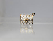 Load image into Gallery viewer, Purse Charms, Pink or White purse charms. They have a flower in front. They are adorable. Check them out.