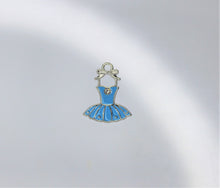 Load image into Gallery viewer, Dress, Ballet Charms, Blue Dress, Rhinestone Charm