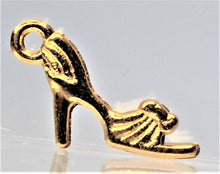 Load image into Gallery viewer, Shoe, High Heel Shoe, Tiny gold shoe charms