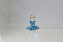 Load image into Gallery viewer, Dress, Ballet Charms, Blue Dress, Rhinestone Charm