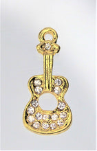 Load image into Gallery viewer, Guitar, Guitar Charms, Rhinestone Charms, Bass,