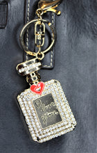 Load image into Gallery viewer, Rhinestone Charm Keychain, I Love You