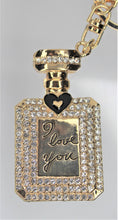 Load image into Gallery viewer, Rhinestone Charm Keychain, I Love You