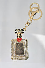 Load image into Gallery viewer, Rhinestone Charm Keychain, I Love You
