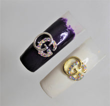 Load image into Gallery viewer, Nail Charms, Medium, AB Crystals