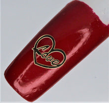 Load image into Gallery viewer, Nail Decals, Heart Love - 10 Decals for 99 cents
