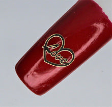 Load image into Gallery viewer, Nail Decals, Heart Love - 10 Decals for 99 cents