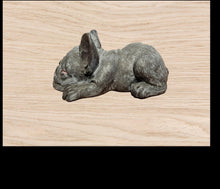 Load image into Gallery viewer, French bulldog Cement Statue, Gray Frenchie
