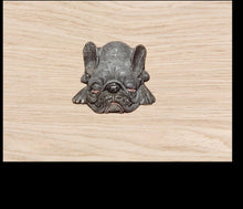 Load image into Gallery viewer, French bulldog Cement Statue, Gray Frenchie
