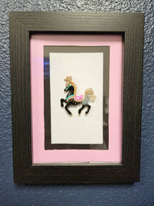 Carosel Horse Framed Art