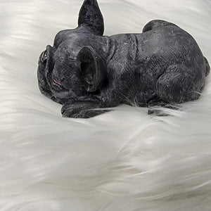 French bulldog Cement Statue, Gray Frenchie