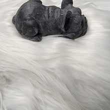 Load image into Gallery viewer, French bulldog Cement Statue, Gray Frenchie
