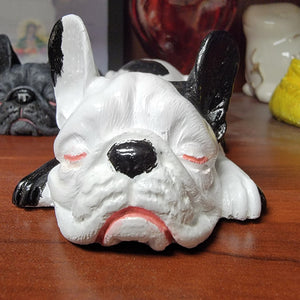 French bulldog Cement Statue, Pied Frenchie