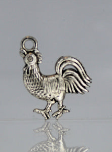 Rooster Charms, Chicken Charms, Macho