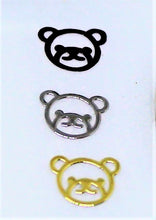 Load image into Gallery viewer, Nail Decals, Teddy Bear Face - 10 Decals for 99 cents

