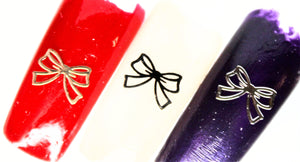 Nail Decals, Bows - 10 Decals for 99 cents