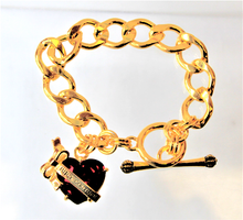 Load image into Gallery viewer, Heart Bracelet, Large Red Heart Charm
