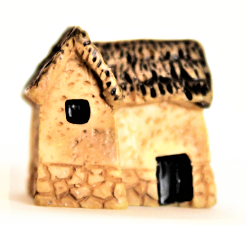 House, Miniature House, Tiny Resin Home