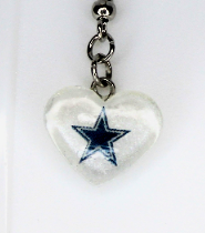 Load image into Gallery viewer, Dallas Cowboys Earrings, Blue Star
