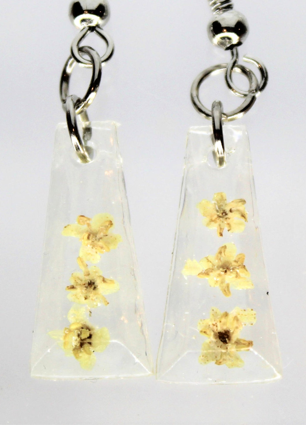 Earrings, white Flower Earrings Mexican Elder, Unique Handmade Gift