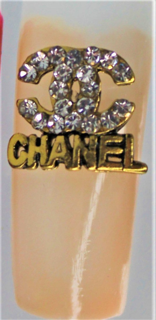 chanel nail charms logo